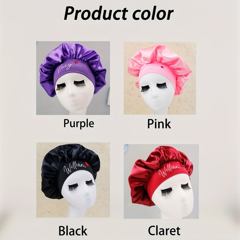 Black Personalized Sleep Hat Best Birthday Gift for Women and Men - Image 1