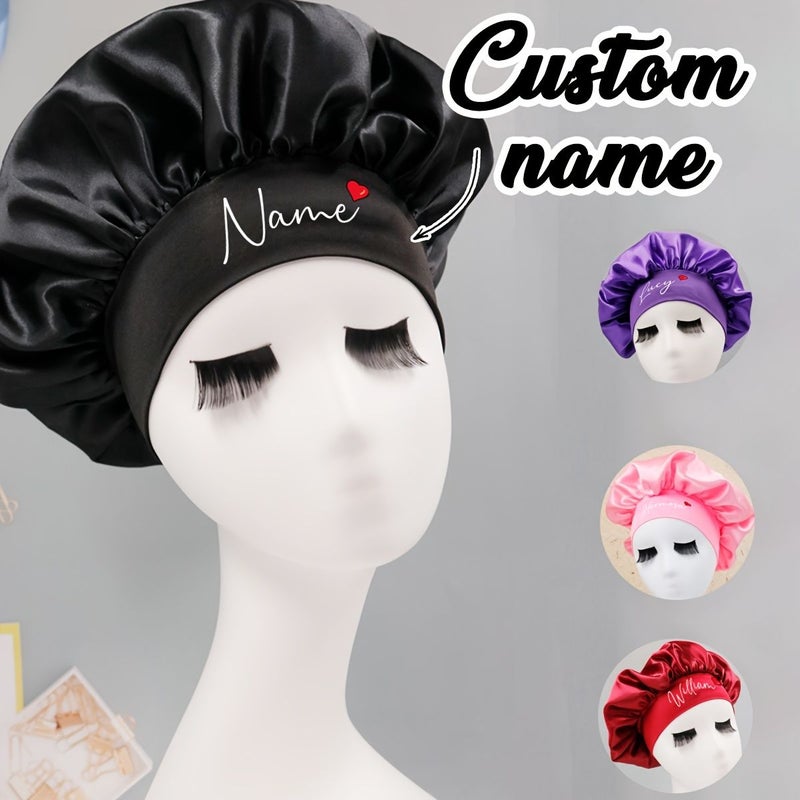 Black Personalized Sleep Hat Best Birthday Gift for Women and Men - Image 2
