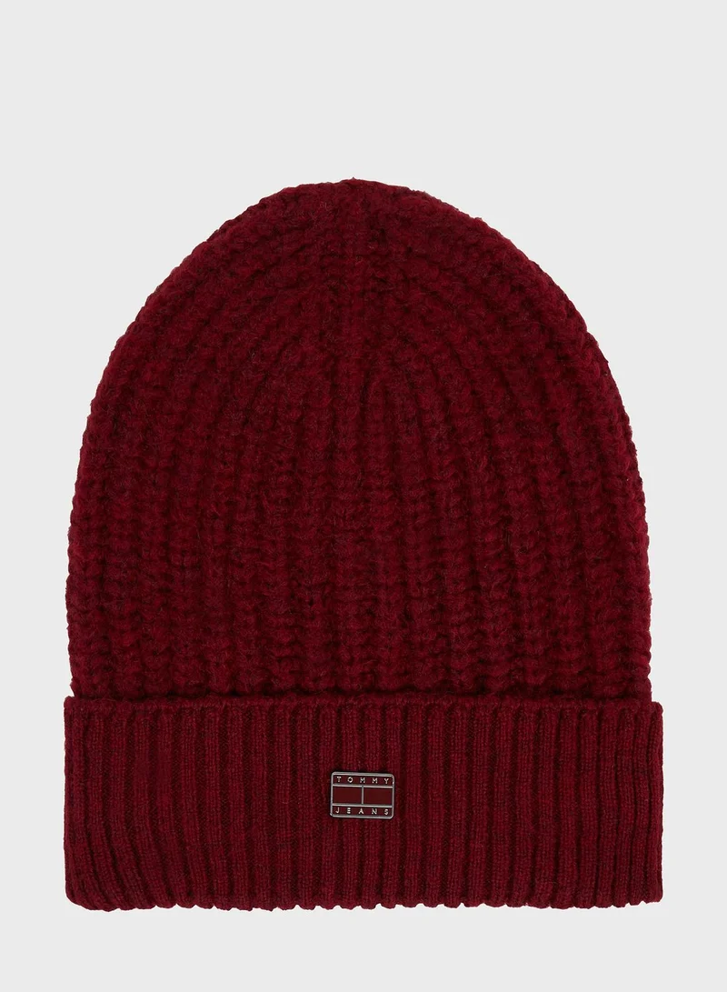 TOMMY HILFIGER Cosy Knit Ribbed Beanie