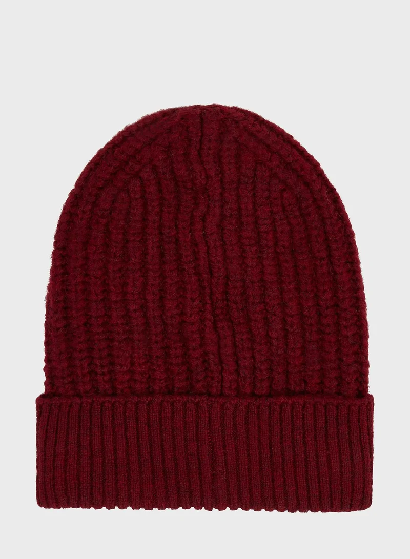 TOMMY HILFIGER Cosy Knit Ribbed Beanie