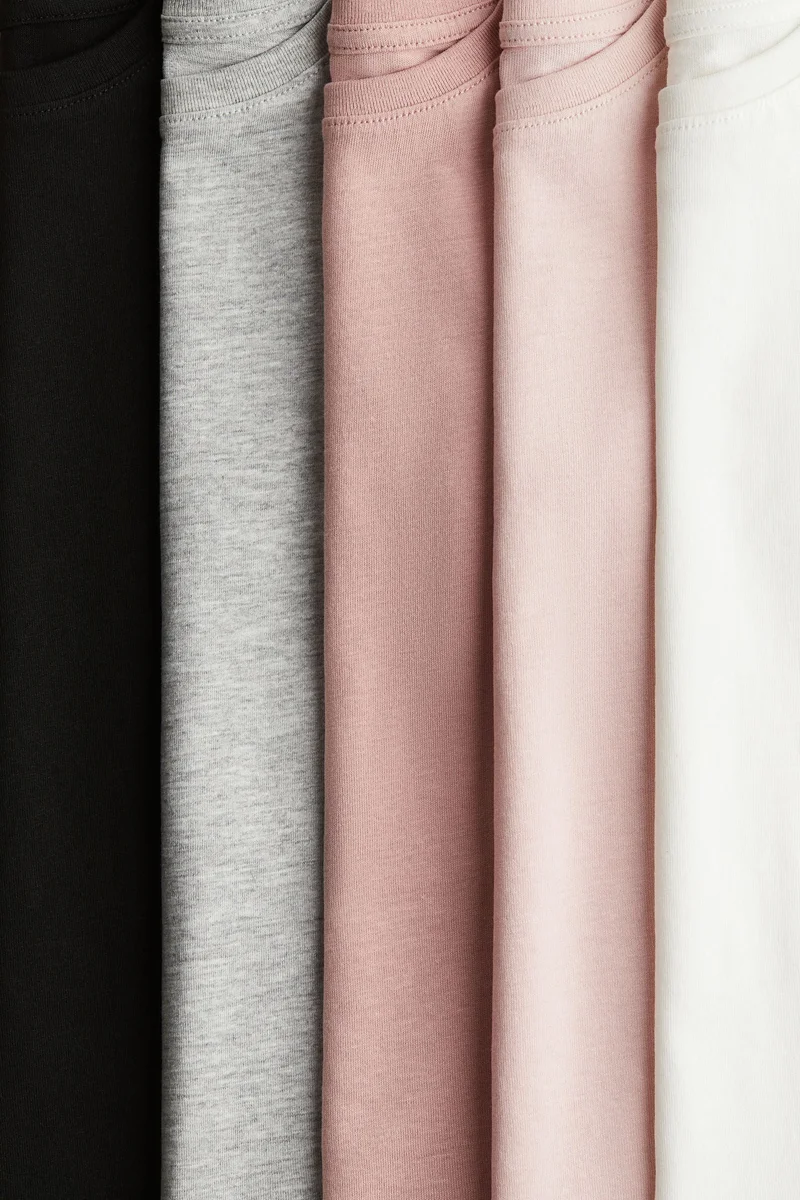 H&M 5-pack cotton T-shirts