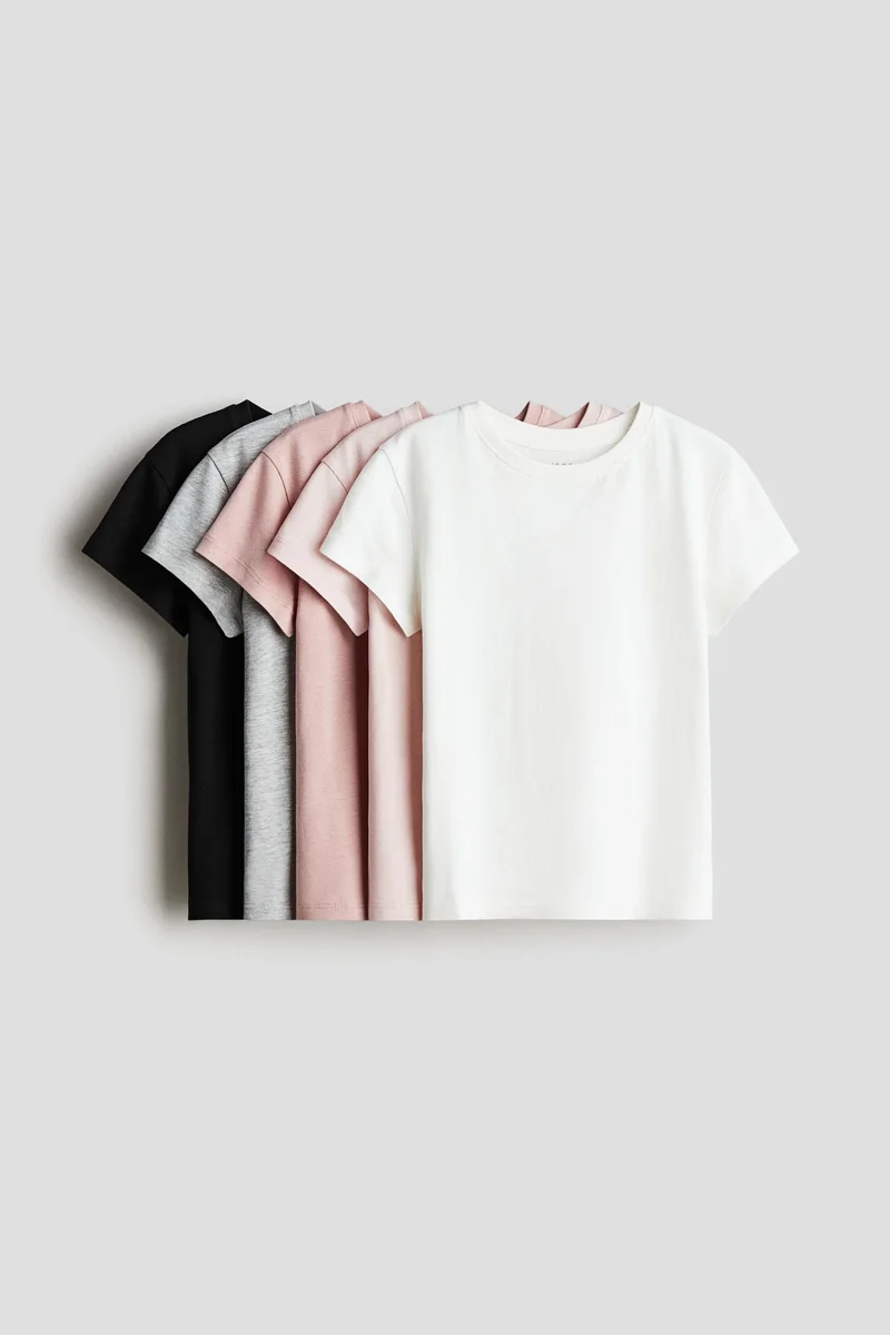 H&M 5-pack cotton T-shirts