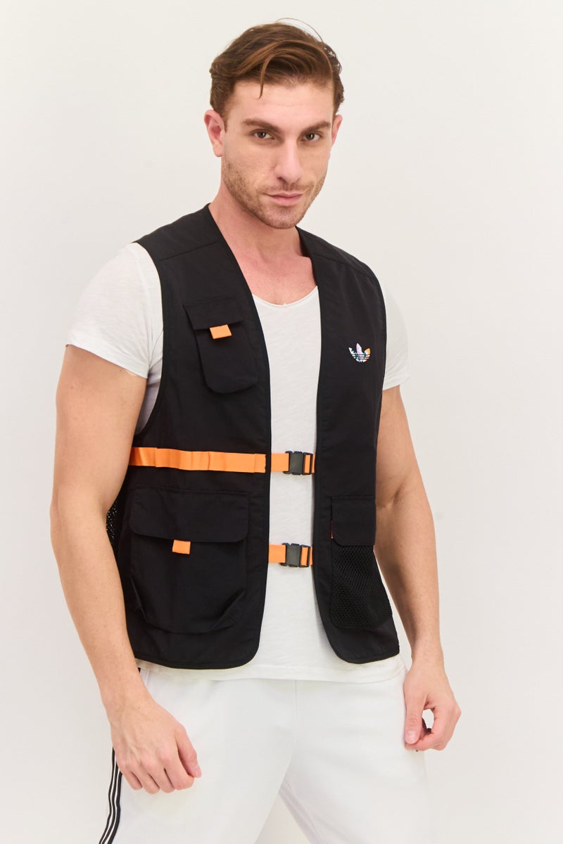 adidas Originals Men Sportswear Fit Sleeveless Outdoor Vest, Black - Image 1