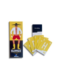 blue orange Slingz Games, Fast And Hilarious Word Card Party Game Of Categories For Ages 10 & Up, 2 To 7 Players  - Image 3