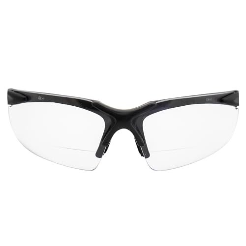 Global Vision Apex 2.0 Bifocal Safety Glasses, Two Pair with Clear and Smoke Lenses - Image 2