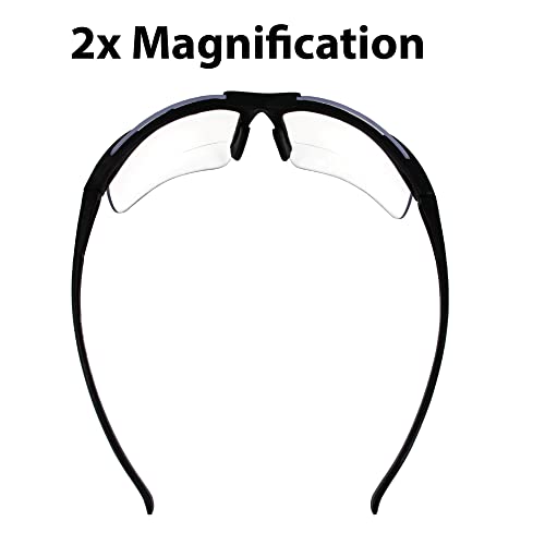 Global Vision Apex 2.0 Bifocal Safety Glasses, Two Pair with Clear and Smoke Lenses - Image 4