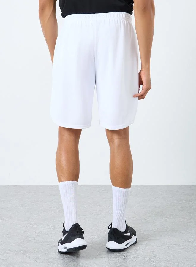 Styli Active Solid Training Shorts with Pockets