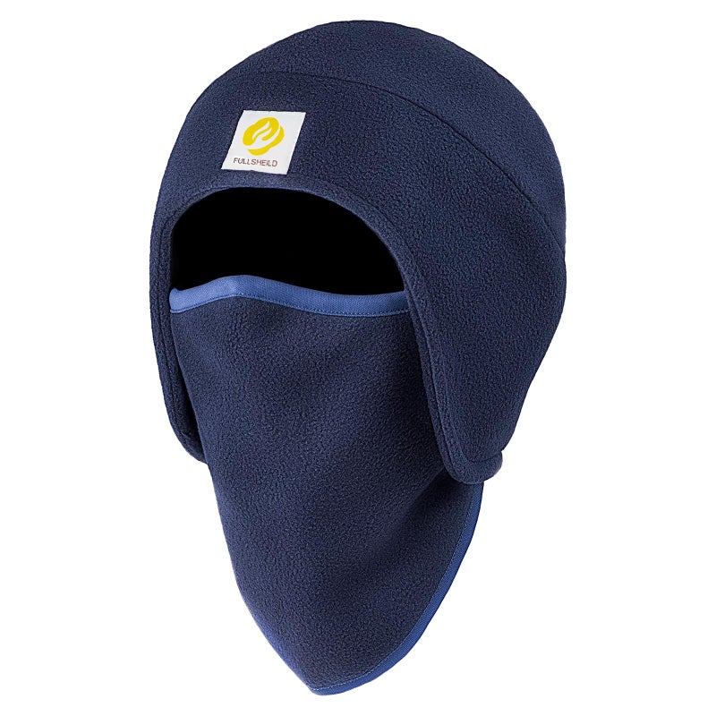 Fullsheild FR Face Mask Full Head Cover Winter Fleece Flame Resistant Balaclava 11oz NFPA2112 CAT2 Modacrylic Blend Hood for Welding OneSize Blue - Image 1