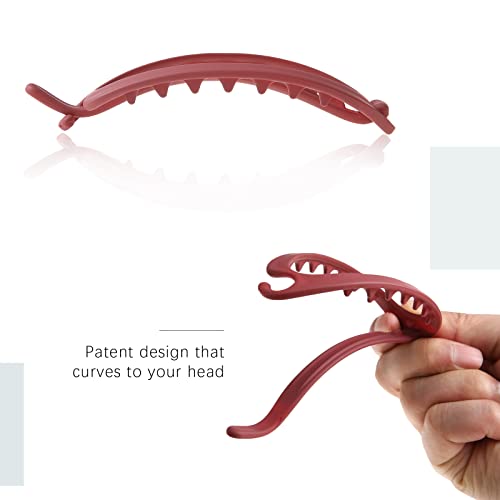 AWAYTR French Concord Hair Clips Claw - 6Pcs Side Slid Flat Hair Clips for Volume Strong Hold No Slip Grip Hair Claw Clips for Women Girls Thick Thin Hair (Matte Oval(Small,3.35 inches)) - Image 4