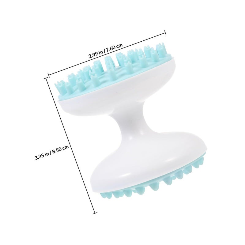 Pet Massage Grooming Brush For Cats And Dogs Green Plastic Hair Cleaner Comb - Image 3