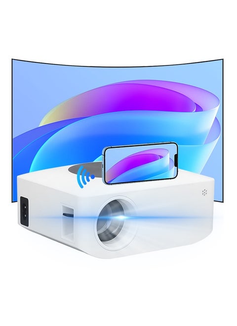 Mini Projector Portable WiFi Projector with 200in Projection Screen HD Home Outdoor Theater Projector