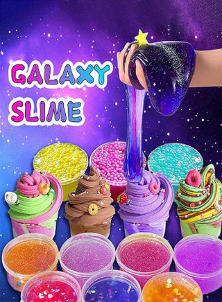 Slime Kit for Kids Ages 6+, DIY Galaxy Making Kit, Fun Slime Gift, Space Slime Maker Set, Birthday Gifts & Toys for Girls and Boys - view 4
