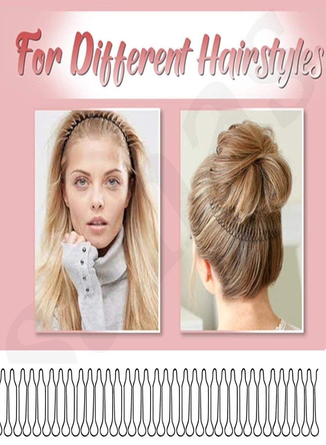 DazzleDiva 1Pc Mini Bobby Pins Decorative Hair Combs, Professional Metal U Shaped Hair Pins for Bun Updos, Small Hairpins for Women & Girls, Strong Hold Nonslip Styling Hair Pins for Fine Thick Hair, Black 1Pc - Image 4
