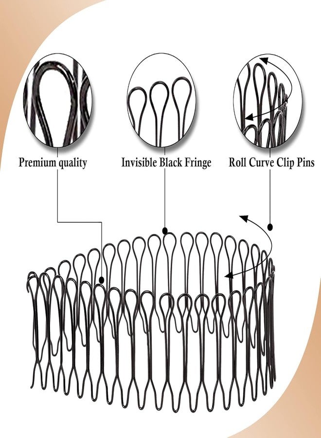 DazzleDiva 1Pc Mini Bobby Pins Decorative Hair Combs, Professional Metal U Shaped Hair Pins for Bun Updos, Small Hairpins for Women & Girls, Strong Hold Nonslip Styling Hair Pins for Fine Thick Hair, Black 1Pc - Image 3