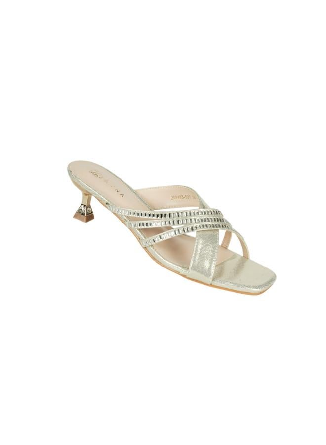 ZAYNA صنادل زينة بكعب ميني للنساء 221-216 بيج - Image 2
