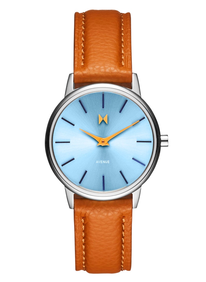 MVMT ROUND ANALOG WOMEN'S LIGHT BLUE CASE WATCH - 28000375-D - Image 1