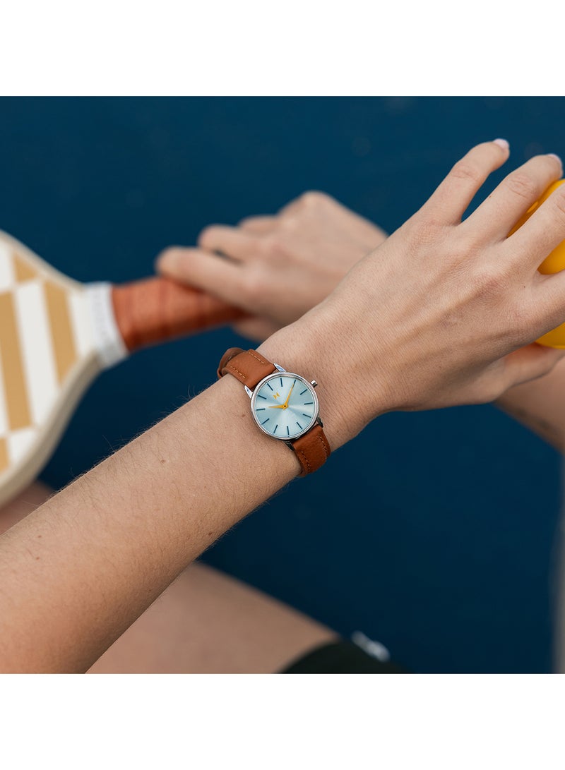 MVMT ROUND ANALOG WOMEN'S LIGHT BLUE CASE WATCH - 28000375-D - Image 4