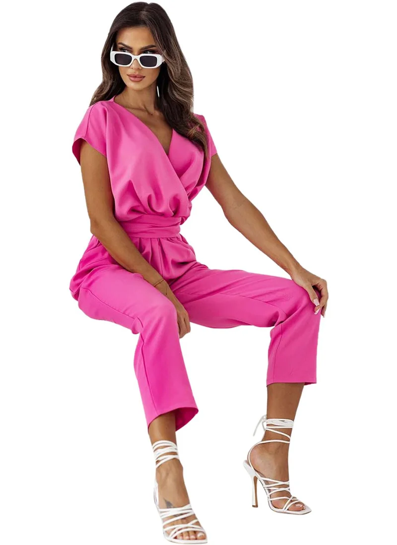 YUNIQEE Pink Solid Jumpsuit