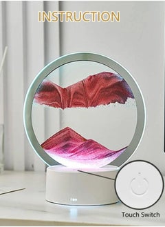 Flowing Sand Painting Dynamic 3D Sand Pictures for Rotating Kinetic Sand Glass Set Desk Decoration Flowing Sea and Sand Landscape Frame Relaxing (Red) - pzsku/ZBFDD4E52F3EBA9B15C42Z/45/_/1737030015/055289bd-9294-4a70-bab1-6cb41858a90e