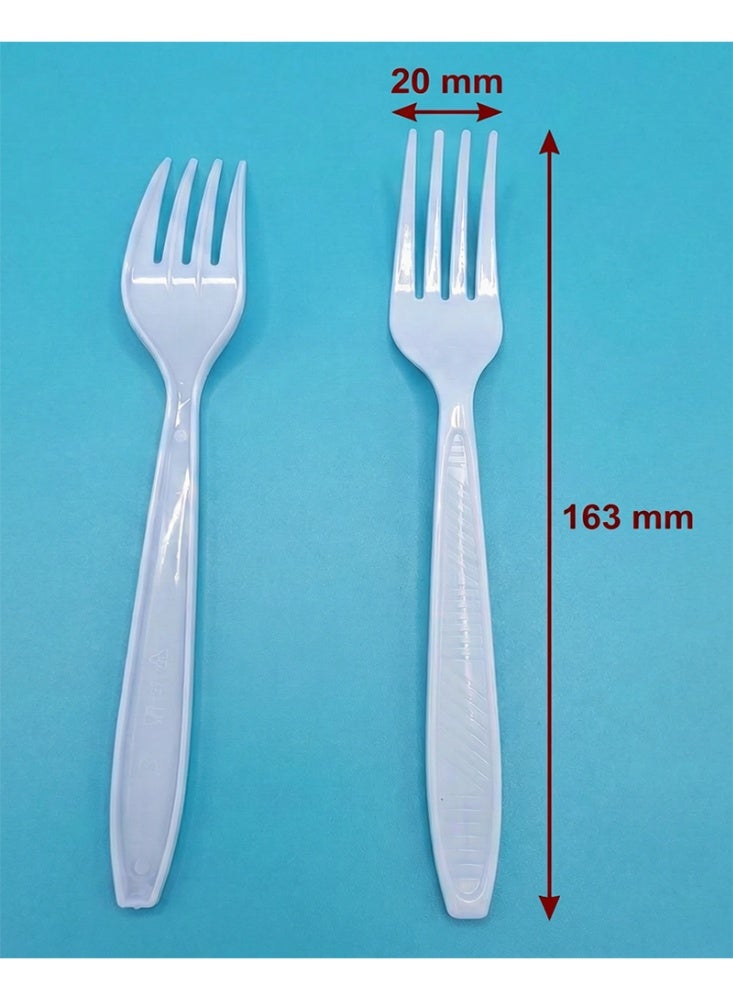 Ritco Carton Of VIP Thick White Plastic Forks (1000 Forks/Carton) - Image 4