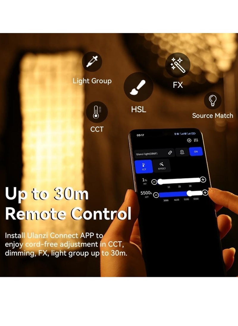 Ulanzi - VL-120C 120W RGB V-Mount COB Video Light - Image 1