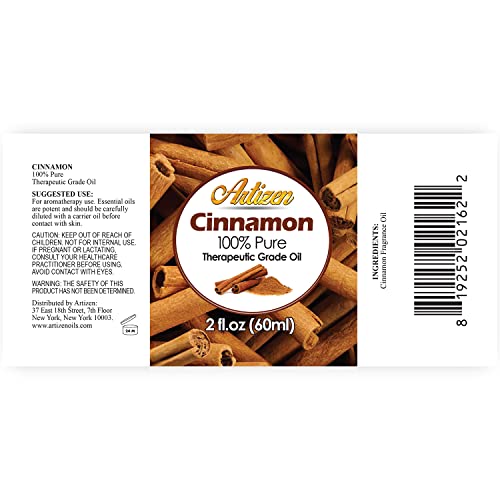 Artizen Cinnamon Essential Oil - 30ml (1 Fluid Ounce) - Aromatherapy & Candle Fragrance Oil - Image 2