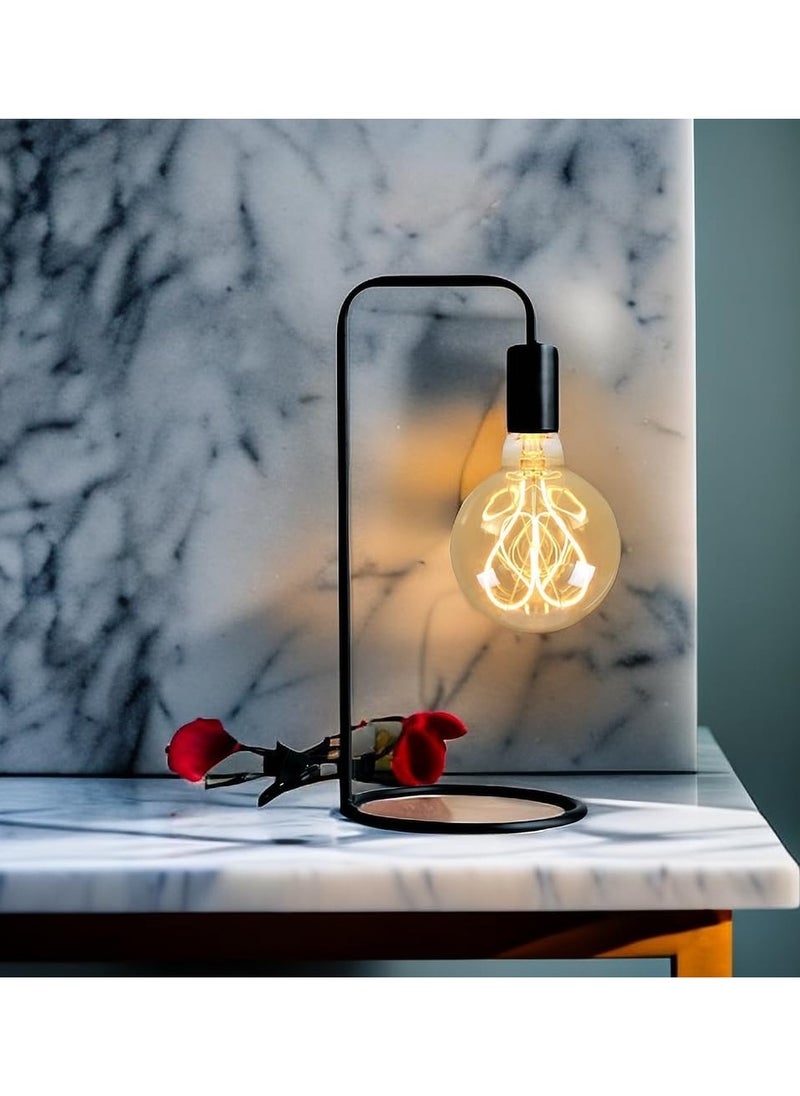 KASTWAVE - LED Light Bulbs, 2Pcs G95 Led Edison Bulb 4W Dimmable Heart Led Filament Vintage 110/130V E27 Decorative Light Bulb,2300K Warm Yellow Amber Gold Glass, Energy Class G - Image 1
