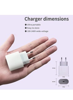 ELTRAZONE logo fast charging 20W PD3.0 portable power adapter EU US PD 20W USB C wall charger for iphone 14 pro max charger  - Image 3