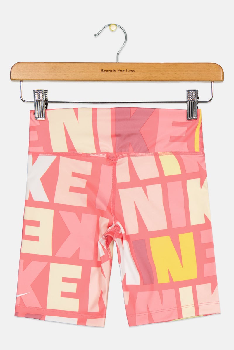 Nike Kids Girl Sportswear Fit Training Shorts, Multicolor - Image 2