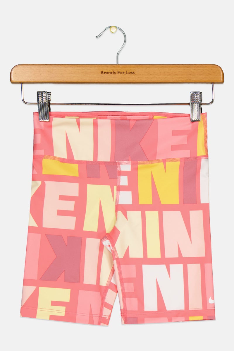 Nike Kids Girl Sportswear Fit Training Shorts, Multicolor - Image 1