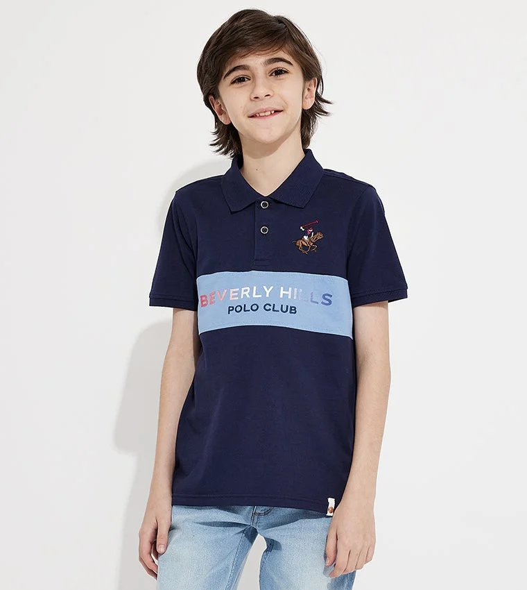 Printed Short Sleeves Polo T-Shirt