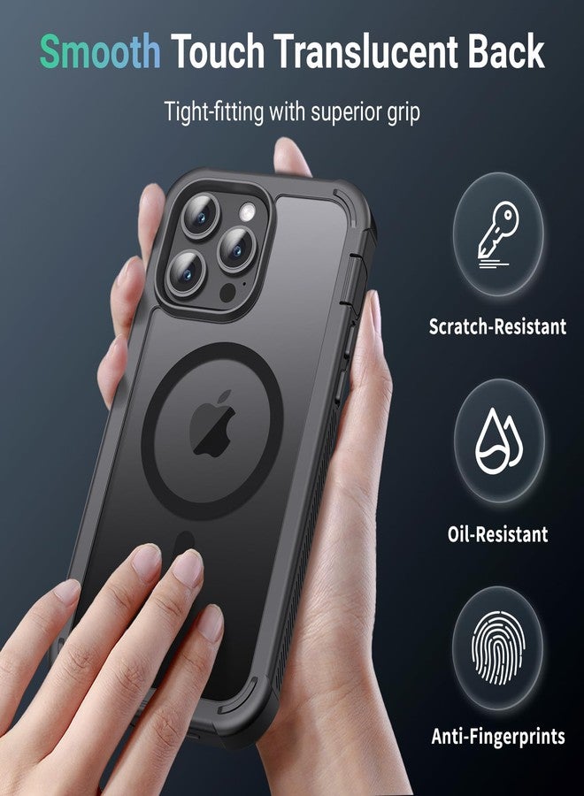 jaroco Magnetic for iPhone 14 Pro Case, [Compatible with MagSafe][Military Grade Drop Protection][Heavy Duty Protection][Non-Slip][Shockproof] 2-Layer Durable Bumper Phone Case 6.1''-Black - Image 5