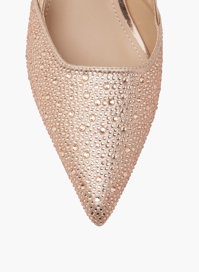 فلورا بيلا من شو إكسبرس حذاء نسائي بكعب مائل وإبزيم مزين - Image 4