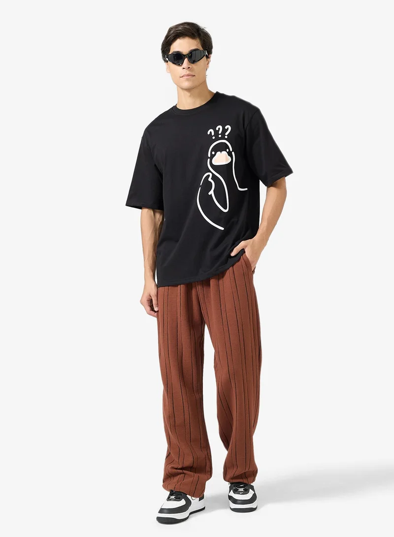 Seventy Five Graphic Print Oversized T-Shirt