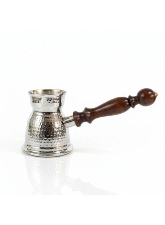 Dania ☕✨ Indian Silver Copper Coffee Pot (Rakweh) – 8.5 cm – Serves Two Cups - Image 2