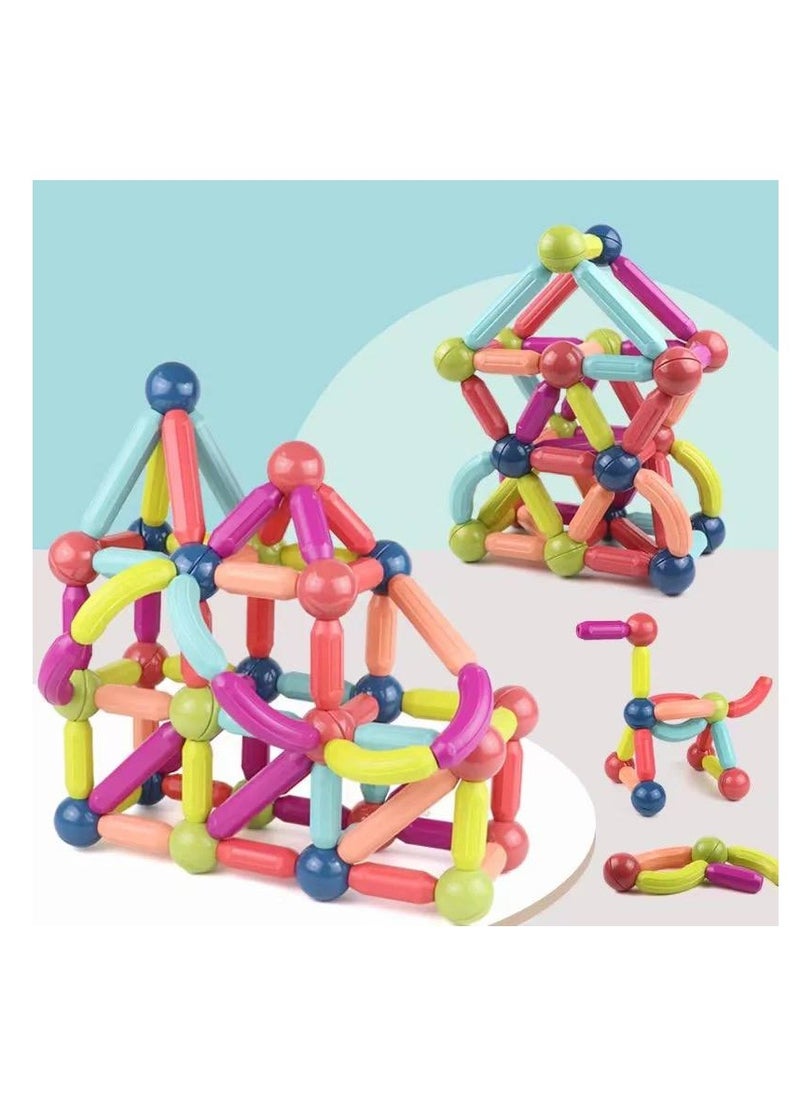 36 Pcs Montessori Baby Safety Sticks Blocks Building Set Magnetic Balls&Rods STEM  - Image 5