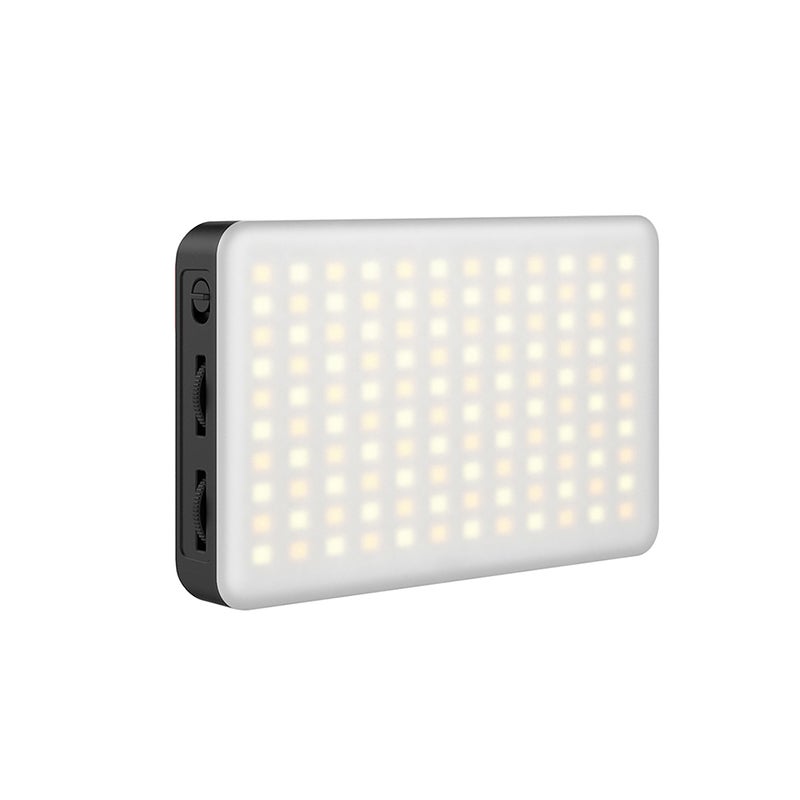 مصباح فيديو LED مصغر ذو درجة لونية مزدوجة VIJIM VL120 3200 كلفن-6500 كلفن - مصباح تعويض فوتوغرافي قابل للتعديل وبنسبة CRI95+ وبطارقة شحن داخلية مع غلاف سيليكون ومحول محاور حادة باللون - Image 1