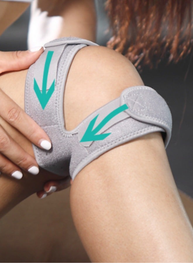 Adjustable Knee Brace Knee Pad Stabilizers With Strap Knee Support For Runining, Basketball, Arthritis, Joint Pain Relief, Injury Recovery - Image 2