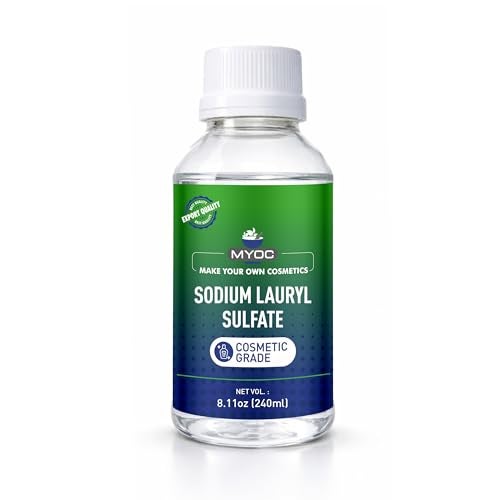 MYOC Sodium Lauryl Sulfate 240 ml 811 fl oz Cosmetic Grade for DIY Shampoo Body Wash Cleanser Soap Formulations - Image 1