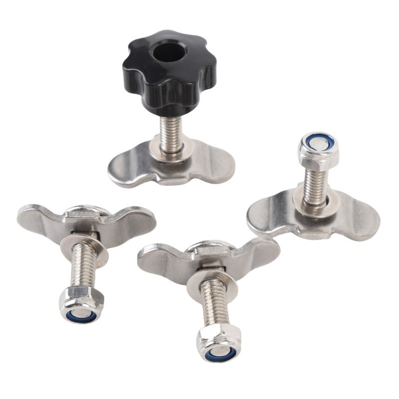 L Track Tie Down Fittings 4-Pack Stainless Steel - 5500 Lbs Breaking Strength L Track Fasteners for Truck Trailer RV ATV Cargo Control - Image 5