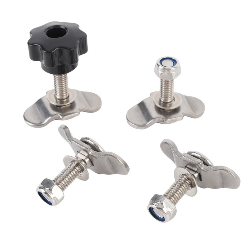 L Track Tie Down Fittings 4-Pack Stainless Steel - 5500 Lbs Breaking Strength L Track Fasteners for Truck Trailer RV ATV Cargo Control - Image 4