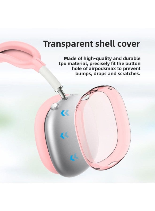 2024 Suitable For Airpods Max Protective Cover TPU Shell Cover Silicone Head Beam Beam Beam Ear Cap Cover-Color:Starlight Four-piece Set-Model:Airpods Max  - Image 3