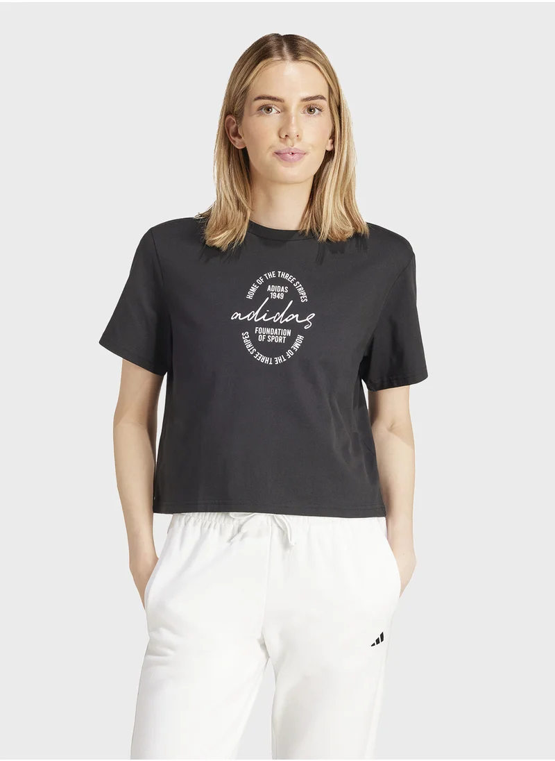 Adidas Brand Love Signature Graphic T-Shirt