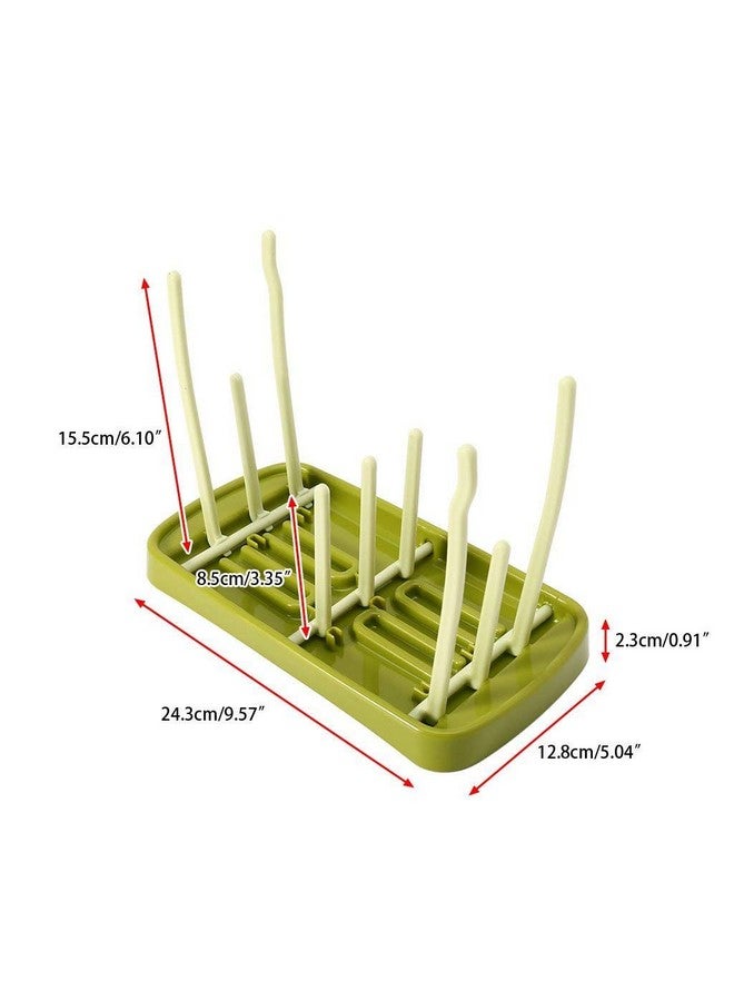 سيجا حامل تجفيف زجاجات الرضاعة القابل للطي وحامل تخزين حلمات أكواب الرضاعة (أخضر) - Image 2