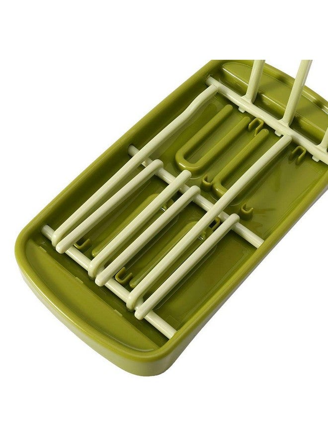 سيجا حامل تجفيف زجاجات الرضاعة القابل للطي وحامل تخزين حلمات أكواب الرضاعة (أخضر) - Image 4