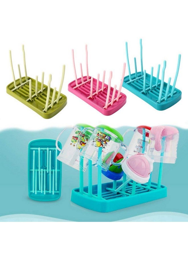 سيجا حامل تجفيف زجاجات الرضاعة القابل للطي وحامل تخزين حلمات أكواب الرضاعة (أخضر) - Image 5