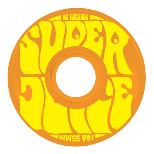 OJ Skateboard Wheels Mini Super Juice 55mm 78a Skateboard Wheels - Orange/Yellow - Image 1