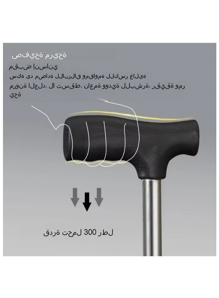 Sisily Foldable Walking Cane with Seat - Supports 300 Jin (150kg) Load, Dual-Use Tripod Cane Chair - Image 5