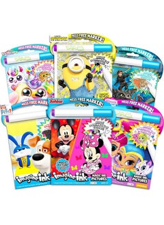 Bendon Publishing Imagine Ink Coloring Book Set For Girls (Bundle Includes 6 No Mess Books And Stickers Featuring Trolls Dumbo And More)  - Image 2