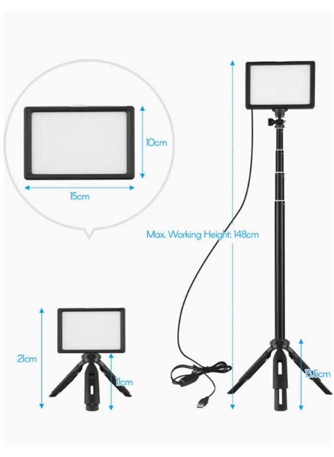 Arabest Led Photo Fill Light Dimmable 5600K,Color Filter with Adjustable Stand,15W 220V Portable Studio Lights for Photoshoot, Photography Video Lighting for Video Recording Streaming Filming - Image 2